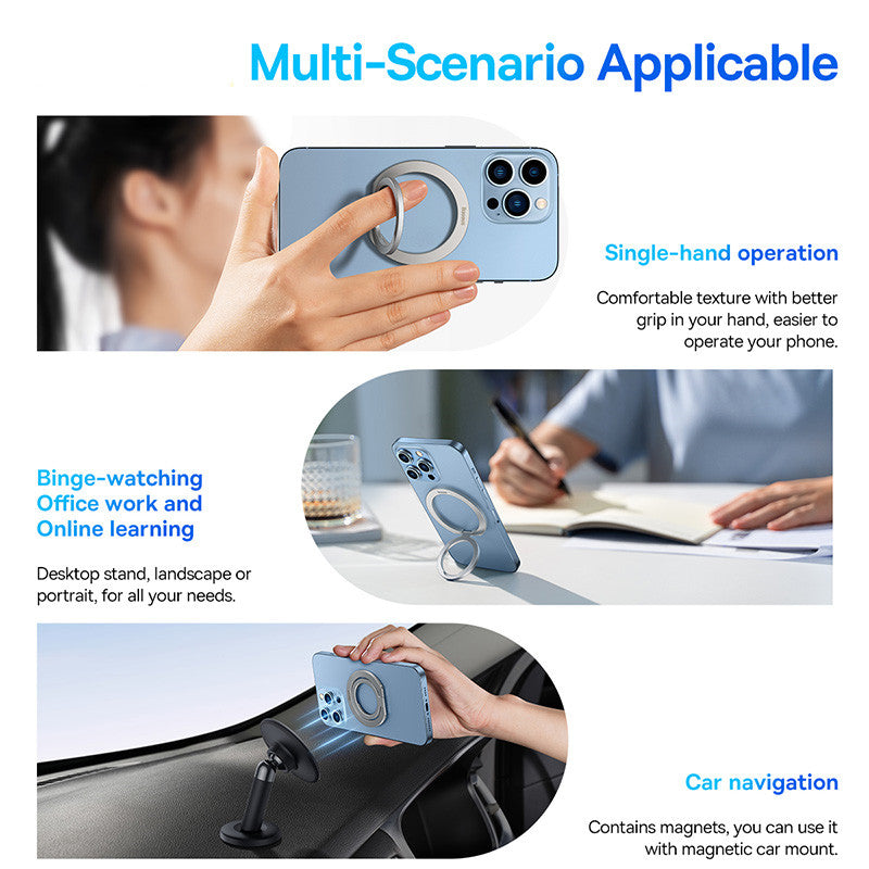 Magnetic Ring Phone Holder Finger Ring Clasp
